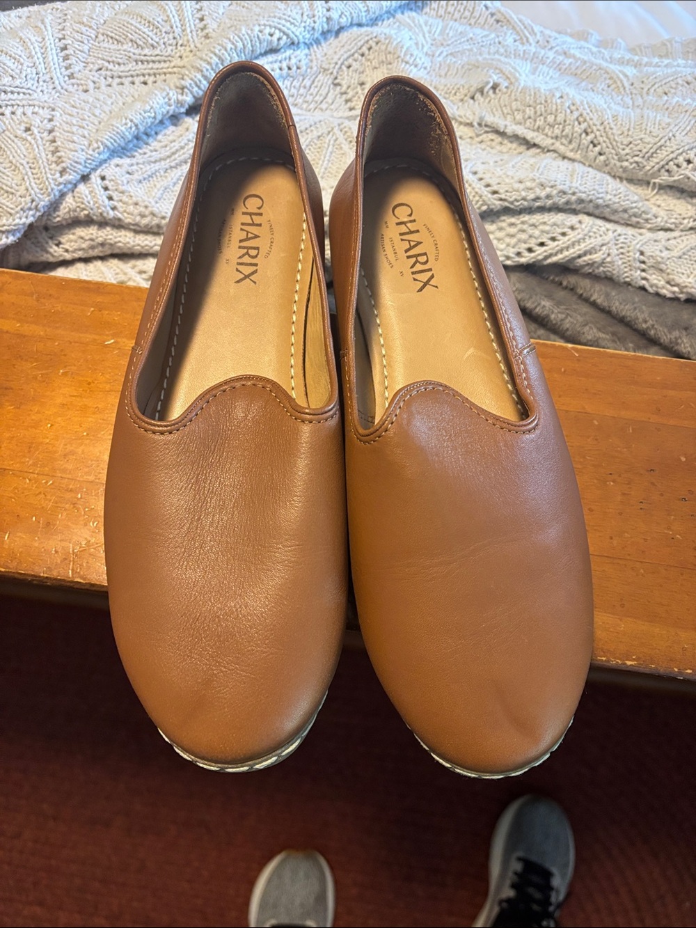 Charix Women's Brown Slip-On Loafers